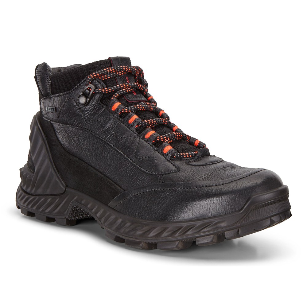 Tenis De Montaña Mujer - ECCO Exohike Mid Gtx - Negros - LPY107865